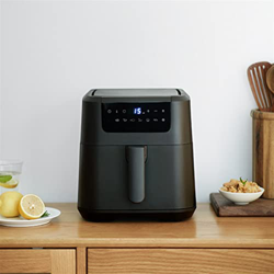 OBRARY Freidora de Aire for el hogar, freidora eléctrica sin Aceite, Horno pequeño Inteligente de 5L, máquina Multifuncional de Patatas Fritas de Gran características