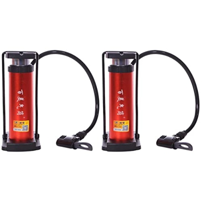 TEHAUX Válvulas De Volumen De Suelo De Carretera Schrader Rojo para Bicicleta De Neumáticos Bomba De Aleación Alta Aluminio Montaña