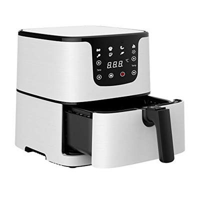 ZYZMH Freidora de Aire multifunción de 5,5 L, freidora de Aire sin Aceite para Pollo, freidora de Salud, Cocina para Pizza, Smart Touch LCD, freidora 