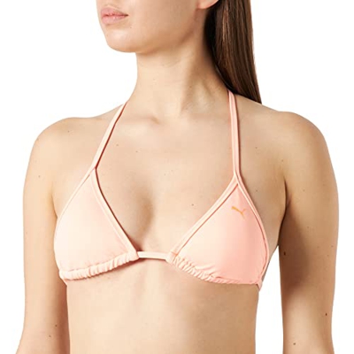 PUMA Triangle Top Parte Superior de Bikini, melocotón, XL para Mujer