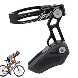 CHRISJ Guía de Cadena, Protector de guía de Cadena de Bicicleta |Tensor de guía de Cadena de Ciclo Ajustable for piñón de un Solo Disco, Protectores d precio