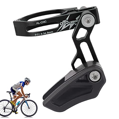 CHRISJ Guía de Cadena, Protector de guía de Cadena de Bicicleta |Tensor de guía de Cadena de Ciclo Ajustable for piñón de un Solo Disco, Protectores d