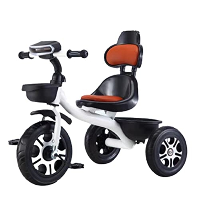 ANUGU Triciclo para niños, Apto para niños de 1 a 6 años, Juguetes para niños y niñas, Bicicleta para niños con Pedales, (White)