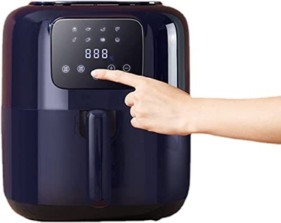 OBRARY Freidora de Aire Freidora eléctrica Todo en uno for el hogar Máquina de Papas Fritas Horno eléctrico Inteligente Automático 8L Pantalla táctil 