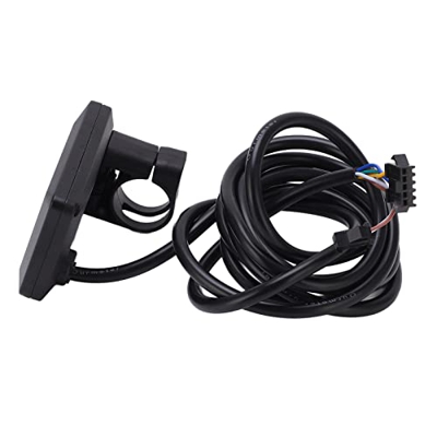 DAWH Pantalla LCD de Bicicleta Eléctrica, Panel de Pantalla LCD Multifunción 36V 48V DIY Plástico Impermeable para Scooters Eléctricos