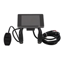 DAWH Panel de Pantalla LCD para Bicicleta Eléctrica, Enchufe SM de 5 Pines, Pantalla LCD, Carcasa de Plástico, Pantalla Grande, Duradero, Ligero, Resi en oferta