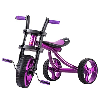 Triciclo Plegable, Triciclo Infantil, Adecuado para 2-3-5 Años, Juguetes Al Aire Libre para Niños Y Niñas, (Purple)