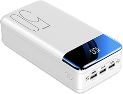VBVARV Banco Energía Alta Capacidad 50000 Mah, Cargador Alta Velocidad Ultracompacto Salidas USB Duales Tipo-C Entradas Micro USB Banco Batería Recarg precio