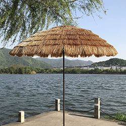 Parasol voladizo de jardín, sombrilla de paja, sombrillas para piscina exterior, sombrilla de patio con techo de paja, sombrilla impermeable al aire l características