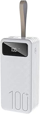 VBVARV Cargador Portátil 10000 Mah, Batería Externa Compatible iPhone 14/13/12/11, Tableta Galaxy S22, Etc. [Versión 2022],Blanco