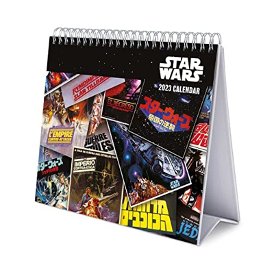 Grupo Erik Calendario escritorio Deluxe Star Wars Classic 2023 - Calendario 2023 sobremesa con certificado FSC - Licencia oficial, CS23007