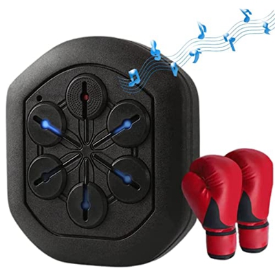 HAILS Máquina Boxeo con Diana Musical, Máquina Boxeo Electrónica Inteligente Boxsack Trainingsgerät, Diana De Pared para Práctica De Boxeo Musical, Ag