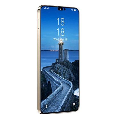 OLIPPO i14proMax Dual SIM Face Unlock 7800mAh Batería Smartphone 6.8 Pulgadas HD Teléfono móvil 5G Tres cámaras con AI Face ID,Oro,L