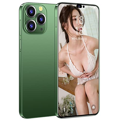 OYhmc i14proMax 6.8 Pulgadas Infinity-V HD + Pantalla 48MP Cámara Dual SIM Desbloqueo Facial 7800mAh Batería Smartphone Face ID Smartphones desbloquea