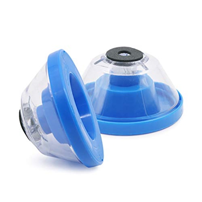 2 piezas de colector de polvo para martillo eléctrico y taladro, diseño en forma de cuenco, accesorios de perforación azul para brocas de 4 a 10 mm
