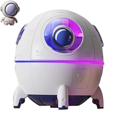 LOWEDONE Mini Humidificador portátil, lindo Humidificador astronauta de cápsula espacial, Humidificador de escritorio con Lámpara LED de color, tranqu características