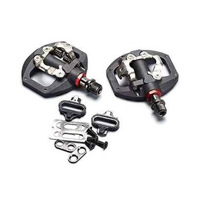 EUKKIC Pedal de Bicicleta Pedal Autoblocante Pedal Sin Adaptadores de Plataforma con Cala para Looking KEOR