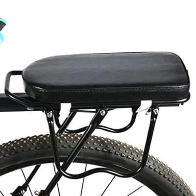 Naisidier Cojín de Bicicleta múltiple Cushion Montain Bike Back Stant Stelf Coushing Cushon Customed Saddle Children Back Asiento Trasero Negro
