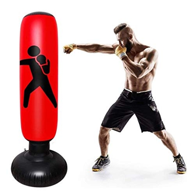 Saco de Boxeo Bolso De Boxeo De Entrenamiento De Entrenamiento Inflable De La Aptitud Bolsa De Arena De Sandick Punch Bag 160cm Bolsa De Perforación L