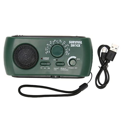 SOONHUA Manivela portátil práctica al aire libre multi AM/FM/SW Solar Manivela Clima 1 ed Manivela Clima Solar ed Ed Solar Clima Manivela