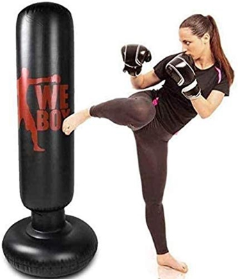 Saco de Boxeo Bolsa De Boxeo De Entrenamiento De Pie Libre Inflable Bolsa De Perforación Pesada Fitness For Niños Y Adultos