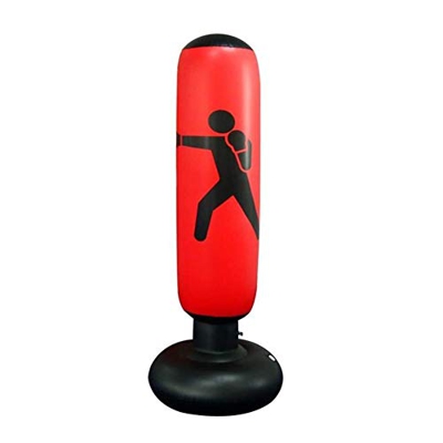 Saco de Boxeo Bolsa De Boxeo Independiente Bolsa De Boxeo Inflable For Adultos Fitness Target Tower Bolsa De Entrenamiento Pesado Columna De Arena Bol