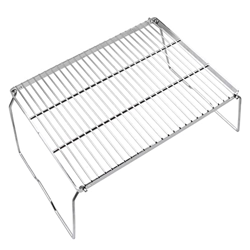 KELING Parrilla PortáTil para Acampar 304 Acero Inoxidable Resistente la OxidacióN Parrilla Plegable para Acampar Mochilero Senderismo Parrilla para B precio
