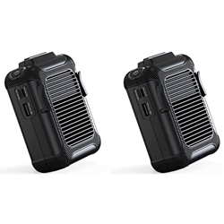 Mengmen 2X de Carga USB Cuello Colgante Portátil Cintura Móvil Colgante Pequeño Ventilador de Cintura Inalámbrico Portátil precio