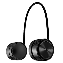 Waazi Ventilador del Cuello Colgante PortáTil con Carga USB Auriculares Recargables Ajustables de 360 ​​​​Grados de 3 Velocidades Adecuado para Deport características