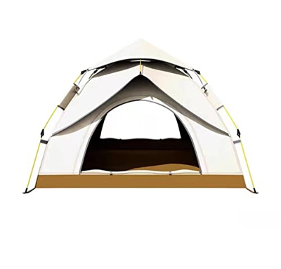 ANUGU Tienda de campaña para montañismo, Tienda Plegable portátil para Exteriores para 3~4 Personas, Cubierta Superior Desmontable, Camping, mochilero