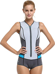 Cressi Idra Swimsuit Traje de baño de Neopreno 2 mm para Mujer, Gris, S/2 en oferta