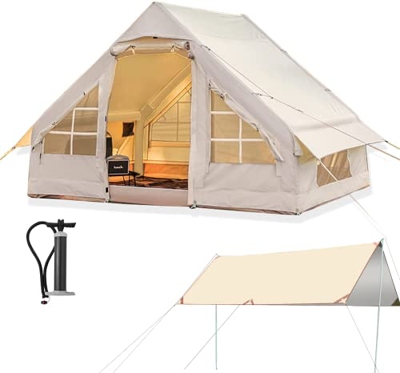 Baralir Tienda de campaña para 2-4 Personas, Tienda Inflable emergente, configuración rápida de 2 Minutos, Impermeable PU5000, Tienda de Lujo para Aca