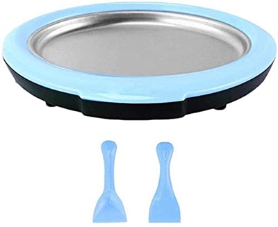 BLOSUM Plancha para Helado, Fabricante de Helados, Ice Cream Rolls Maker Machine, Maquina de Hacer Helados, Plancha para Hacer Helados (Azul)