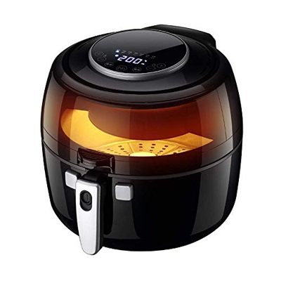 EXENXA Freidora de Aire Caliente, freidora Profunda, fritura Baja en Grasa, 1350 W, Volumen de 6,5 l, Temporizador, Pantalla Digital, Carcasa Resisten