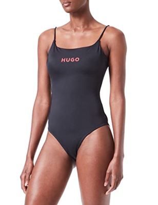 HUGO Bañador Puro Traje de baño de una Sola Pieza, Negro1, M para Mujer