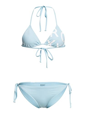 Roxy™ Beach Classics Tie Side - Conjunto de bikini triangular - Mujer - S - Azul