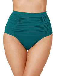 DOBREVA Bragas Bikini Vendimia Cintura Alta Bañador Braguitas Tankini para Mujeres La Niebla del Bosque 40 precio