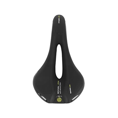 AMEPRO Sillín De Bicicleta MTB, Asiento De Carreras De Bicicleta Transpirable Ultraligero Hueco, Esponja De Memoria Suave, Asiento De Ciclismo Todoter