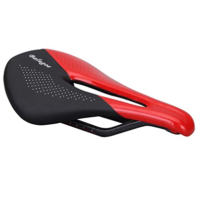 AMEPRO Asiento De Bicicleta De Carbono + Cuero, Sillín De Bicicleta De Carretera MTB, Sillín De Carreras De Bicicleta De Montaña, Cojín De Asiento Sua