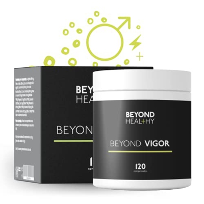 BEYOND VIGOR | Suplemento para HOMBRES | Energía · Rendimiento · Potencia | 120 Comprimidos | 14 Ingredientes | Tribulus Terrestris + Maca + Fenogreco