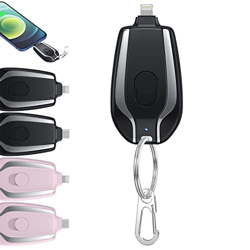 ERTAN 1500mAh Mini Power Emergency Pod, Keychain Portable Charger for iPhone or Type-c, Key Ring Cell Phone Charger, Retractable Multifunctional Small precio