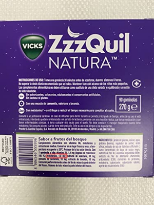ZzzQuil Natura Melatonina Edición Especial 90 Gominolas
