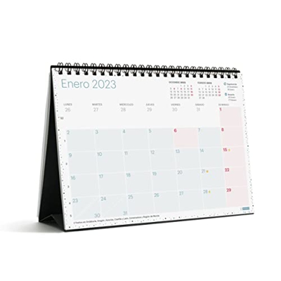 Miquelrius - Calendario sobremesa 2023 Lovely - tamaño A5 - con espacio para anotar - Español, MR28135