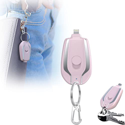 ERTAN 1500mAh Mini Power Emergency Pod, Keychain Portable Charger for iPhone or Type-c, Key Ring Cell Phone Charger, Retractable Multifunctional Small características