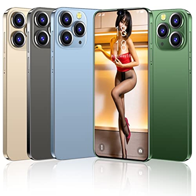 OYhmc i14proMax 8GB ROM, 256GB SD Tres cámaras 108MP + 48MP Cámara Frontal Teléfono Inteligente Barato y Agradable Dual SIM/GPS/Face ID Teléfono Celul