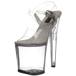 PleaserXtreme 808 - sandalias mujer , color transparente, talla 41 EU características