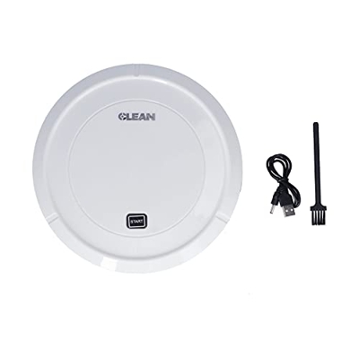 Serlium Mini Robot Aspirador, Robot Aspirador automático con Sistema anticolisión Carga USB de bajo Ruido de 45dB para alfombras de Pelo de Mascotas P