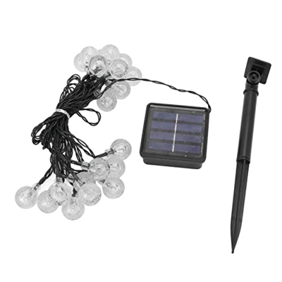 iFCOW Solar 20 2 modos IP65 solar con estaca de tierra para acampar al aire libre 16.4ft1 solar solar solar luces solares