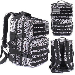 Elitex Mochila 25L Tactica Militar Bandera USA Impermeable para Deporte, Gimnasio, Aire Libre Oxford 900D (Leopardo) precio