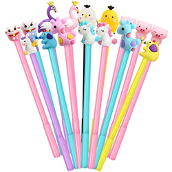30pcs Bolígrafo de tinta de gel Cute dibujos animados para Bolígrafos de gel Regalos de Fiesta de cumpleaños para niños Divertidos para niños Papelerí características